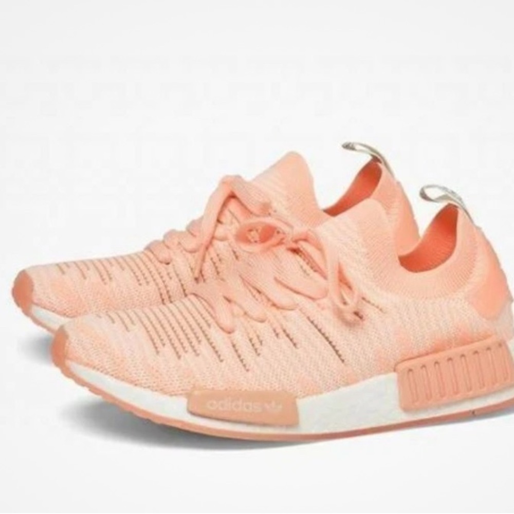 Adidas NMD R1 STLT PK Primeknit Orange Peach Pink  Boost Women's 7.5